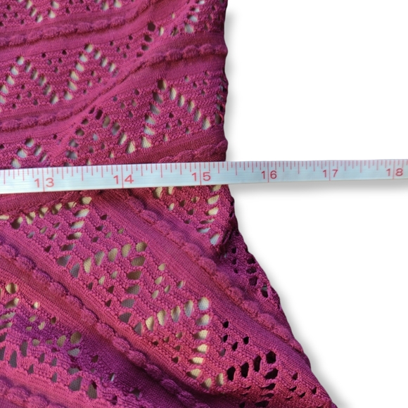 NWT Roz&Ali Dressbarn Dress Size 8 Maroon Burgundy Wine Red with Cream Lining - Picture 9 of 10